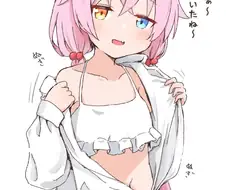 블루아카)교복 상의 벗는 학생의 모습.manga