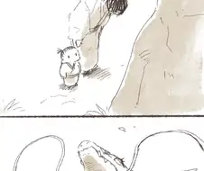 번역)용신님께 인사를 가는 아빠와 아이.manhwa