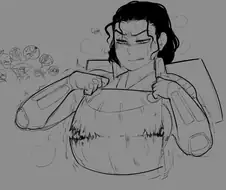 땀 잔뜩 흘리는 manhwa