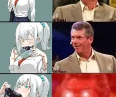 후방) 마스크를 낀 은발 미소녀.manga