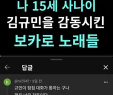 15세 규민이가 인정한 보컬로이드 플레이리스트