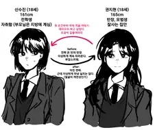 경계심 많은 순수한 전학생 길들이는 백합 만화.manhwa