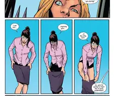 마블) 여성 슈퍼 히어로 변신 장면.manga