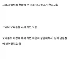 냉동 오나홀로 ㄸ치려다 대 참사 난 사람 ㄷㄷㄷ