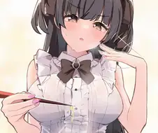 @) 한국의 매운 맛에 고전하는 후유코.manga