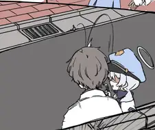 블루아카) 강제 데이트하는 발키리 모브 만화