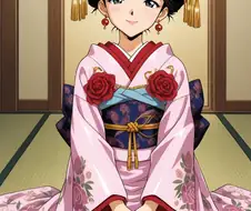 AI) 기생이 입는 기모노를 입고 여장한 에반게리온의 이카리 신지