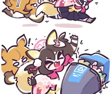 삐삐쀼쀼) 강아지 둘이 장난치다가 주인이 화내는 만화.manhwa