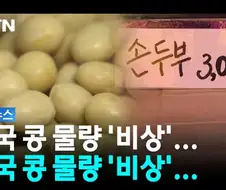 콩 물량 비상.