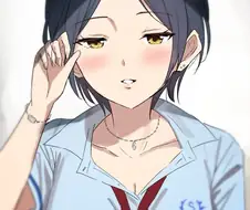 @) 키스 준비를 하는 불법 밀프 여고생