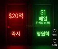즉시 20억 받기 VS 영원히 매일 두배로 불어나는 1달러 받기