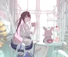 버튜버)모닝글 우아한 티타임 아즈키.jpg