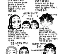귀멸) 후일담에서 얘네 생각보다 먼 친척이네