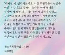 한문단으로 대한민국 개↗됐다는 묘사해버리기