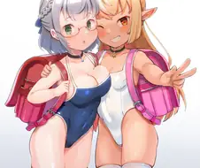 버튜버) 로리 수영복 노에 후레