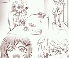 [유녀전기]초콜릿 먹는 만화