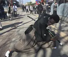 흑섬을 쓰는 사무라이