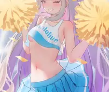 버튜버,약후) 많이 본 치어복을 입은 홀로EN3.manga