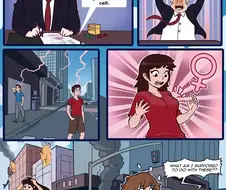 미국 대통령으로 인해 모두 남자들이 TS당해버린 만화