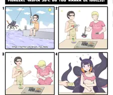 일본산 해산물을 함부로 먹으면 벌어지는 일.manga