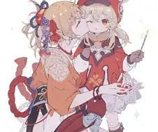 [원신] 클레한테 뽀뽀하는 요이미야