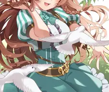 말딸)새들과 놀고있는 브라이트