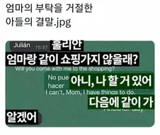 엄마의 부탁을 거절한 아들의 최후