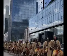 개경에 입성하는 몽골군