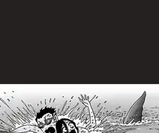 약혐 비키니 입은 여자 구하는 만화