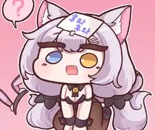 (라오진)머리에 종이가 붙은 페로