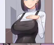 현관에서 피부색이 다른 남성을 맞이하는 유부녀.manhwa