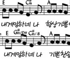 주님이 기뻐하는거 노래로도 있음
