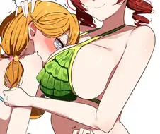 럽라) 땋은 양갈래 머리 + 거유