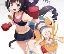 [프린세스커넥트]페코린느와 권투시합을 하는 캬루