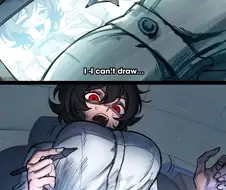 그림을 그릴 수 없게된 작가