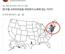 마블 슈퍼히어로의 활동 범위