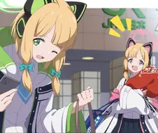 블루아카)힘들어하는 아이의 모습.manga