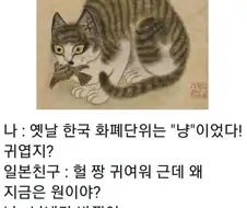 옛날에 우리나라 화페단위는 냥이였어!.jpg