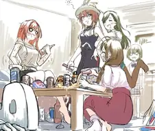 @) 술 취한 아줌마들의 주책에 멘탈 터진 니치카.manga