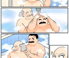남자둘이 목욕하는 만화