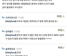 한자어가 필요없다는 사람