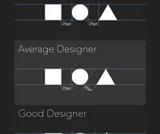 나쁜 / 보통의 / 좋은 디자인