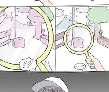 상대방의 알몸이 보이는 안경 망가. manga