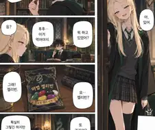 해리가 슬리데린 들어가 말포이양과 함께 큰 시간선