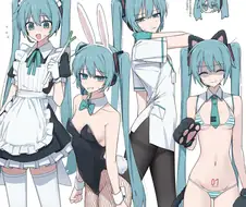 뭐든지 입어주는 미쿠.manga