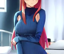 말딸) 옷에 구멍낸 스즈카.manga