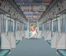 프리큐어)지하철에 나타난 강아지.jpg
