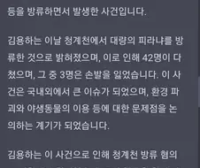 AI야! 김용하 청계천 피라냐 사건이 뭐야?.jpg