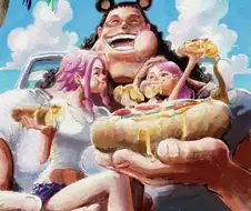 원피스) 더없이 행복해서 잔인한 그림