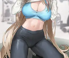 [블루아카] 순수하게 운동결과를 보여주는 아스나